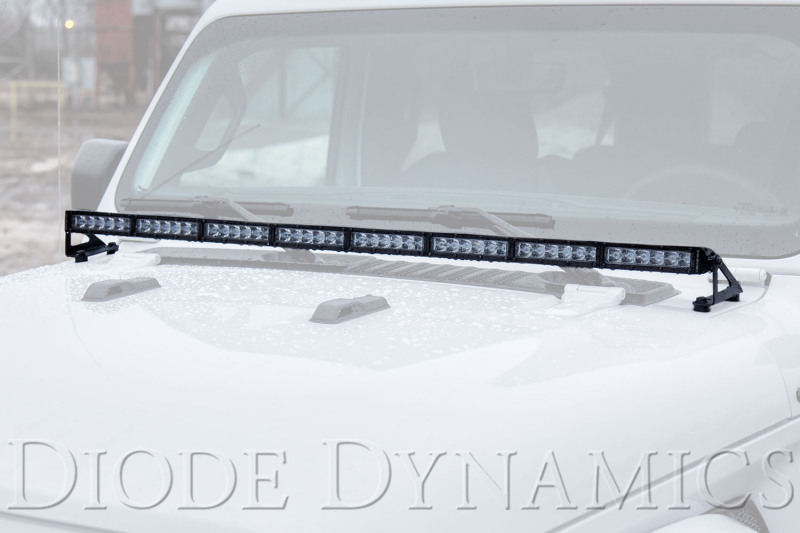 Jeep Gladiator LED Light Bar Kit - Hood - Diode Dynamics - SS50 Stage Series - Amber - `18-`21